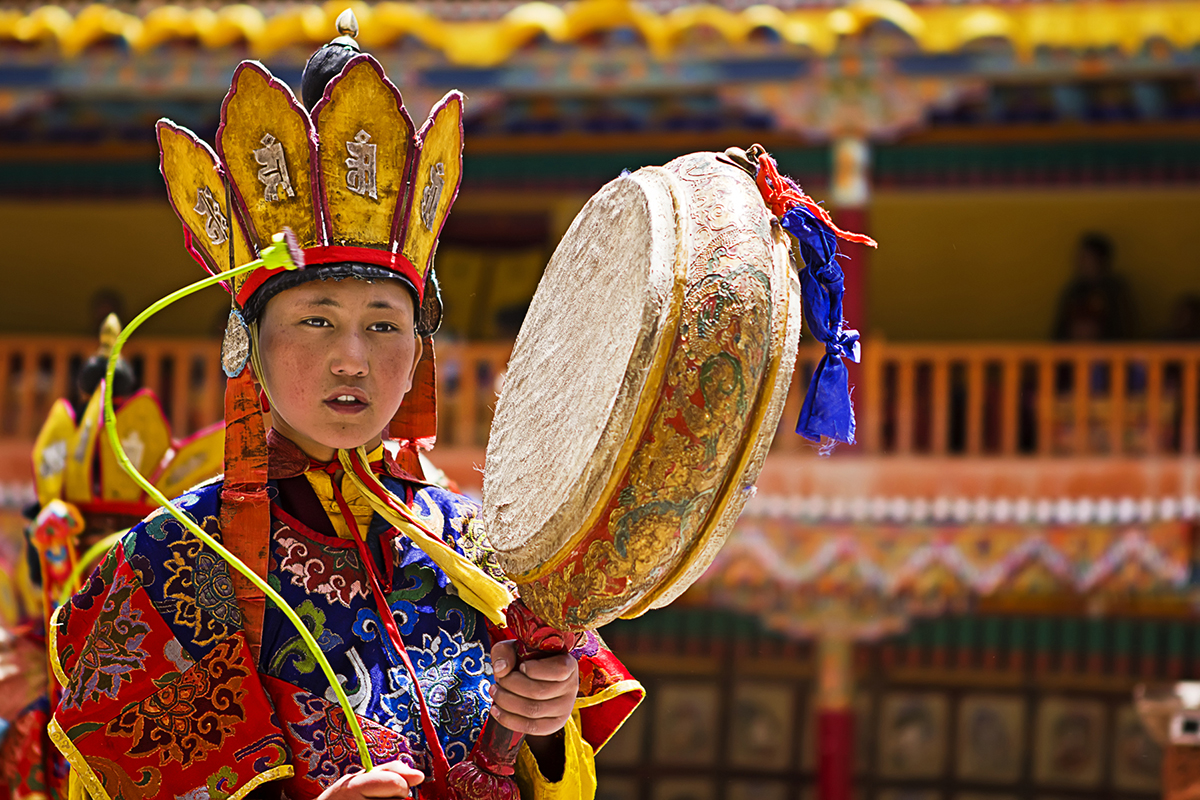 Hemis Festival niño lama