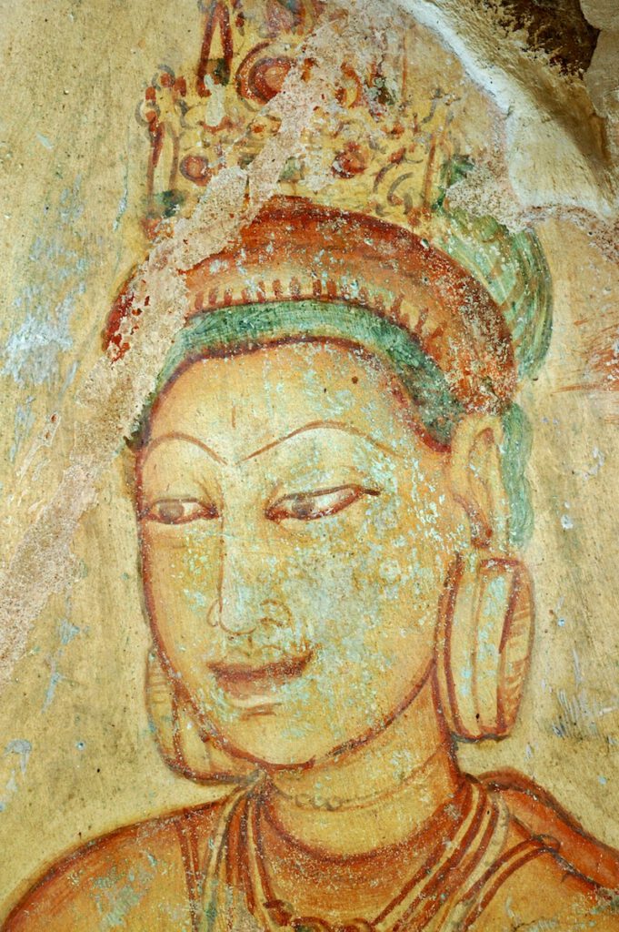 Fresco at Sigiriya rock monastery